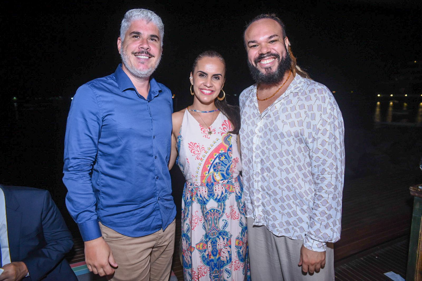 José Ricardo, Leila Ferreira e Tiago Coutinho          